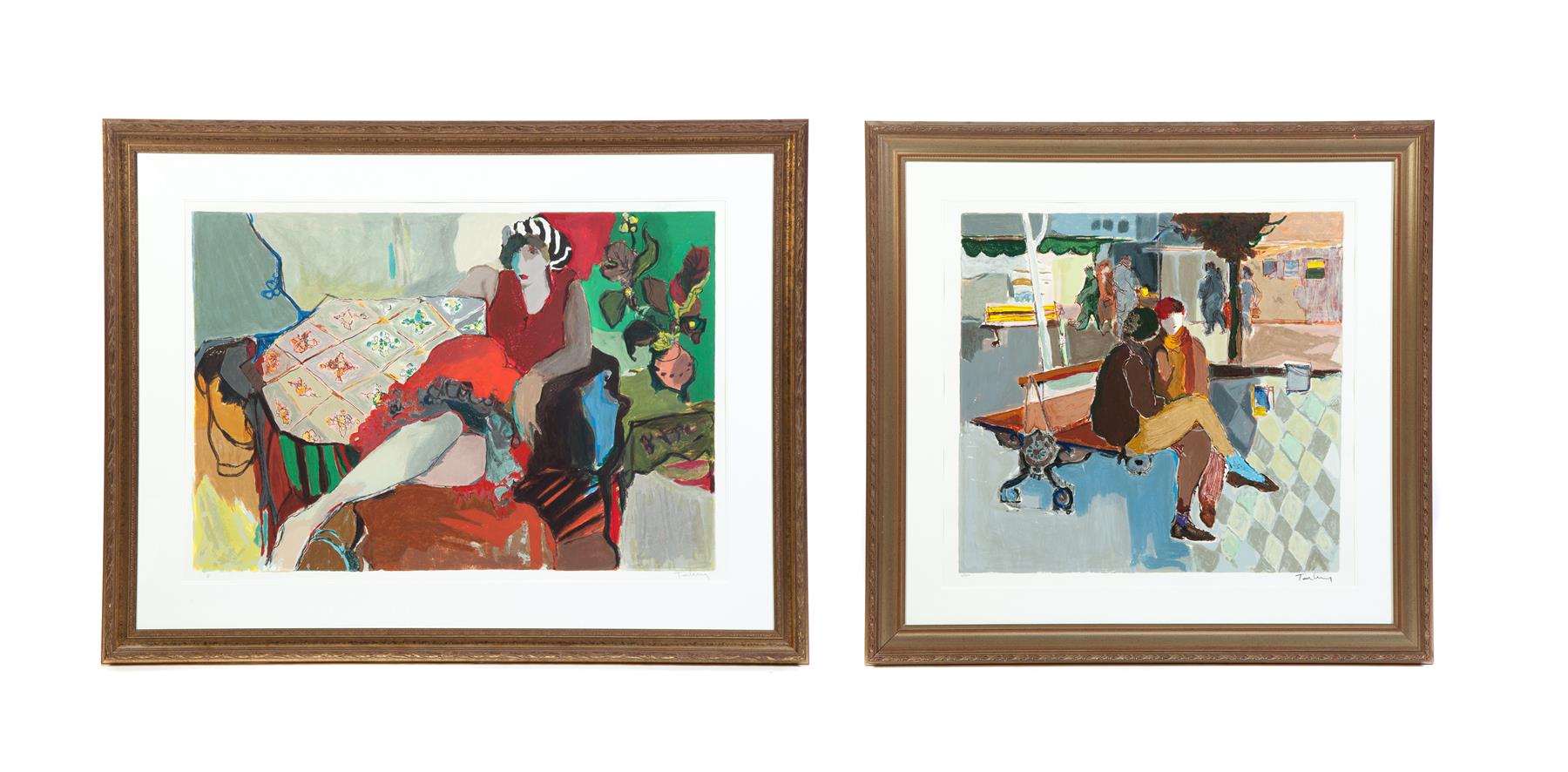 Appraisal: TWO PRINTS ISAAC TARKAY SERBIA ISRAEL - Color lithographs on