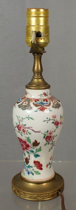 Appraisal: Chinese export porcelain fine Famille Rose vase - h c