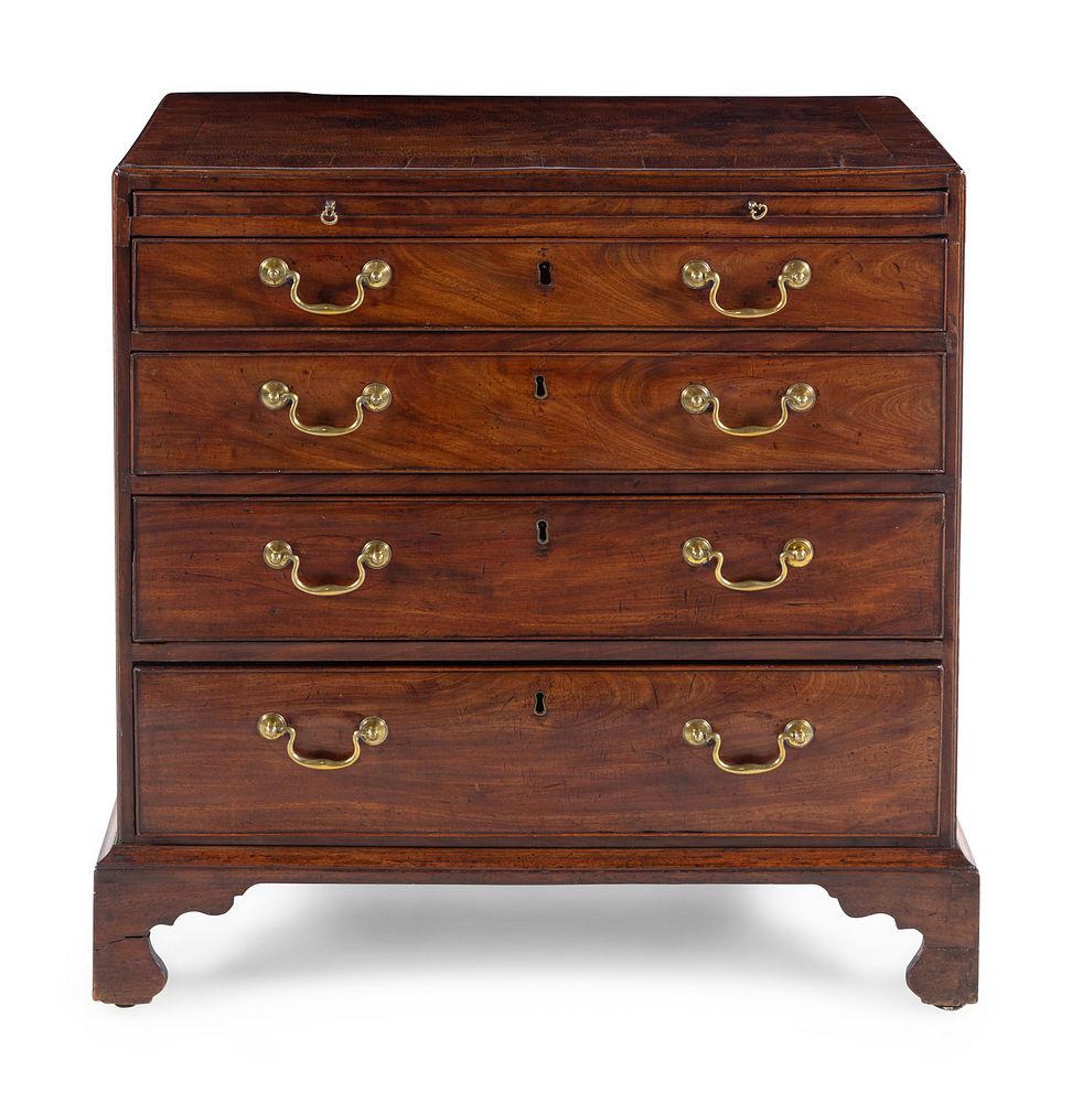 Appraisal: A George III Mahogany Bachelor's Chest A George III Mahogany