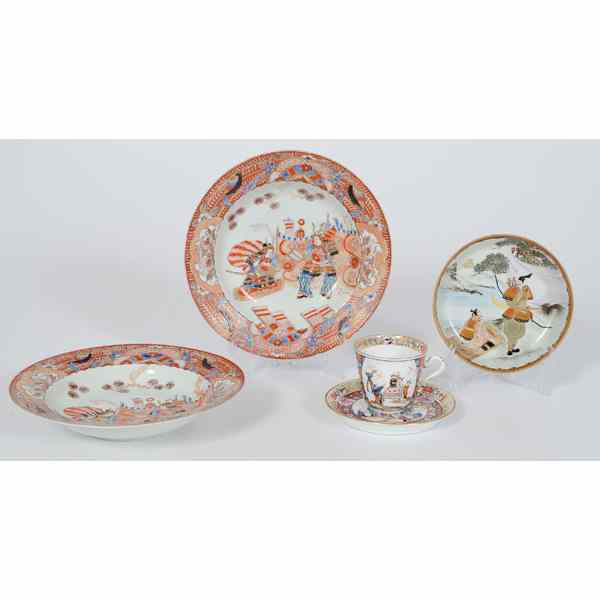 Appraisal: Asian Tablewares Chinese An assembled group of porcelain tablewares including