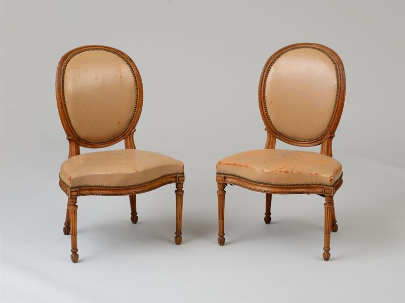 Appraisal: PAIR OF GEORGE III CARVED BEECHWOOD SIDE CHAIRS MANNER OF