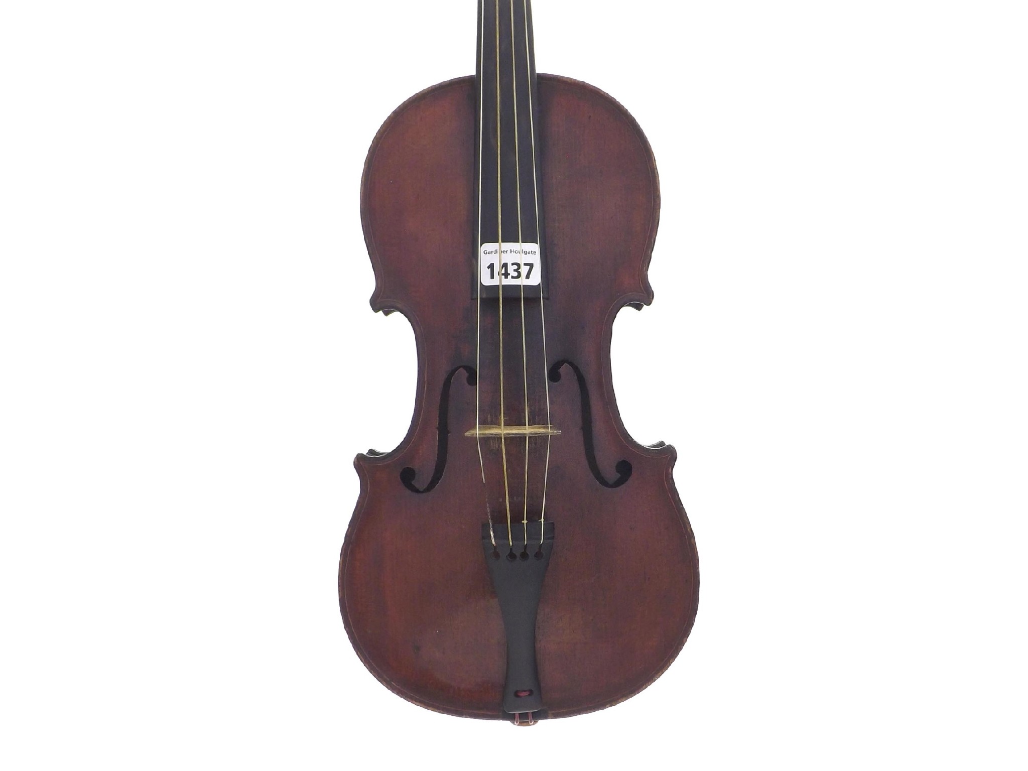 Appraisal: Interesting old English violin of the Furber School unlabelled the