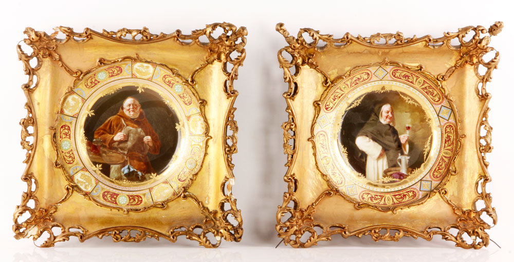 Appraisal: - Pair of th C Royal Vienna Plates Pair of