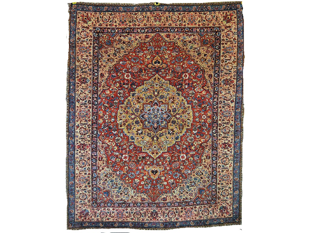 Appraisal: Persian Tabriz rug circa