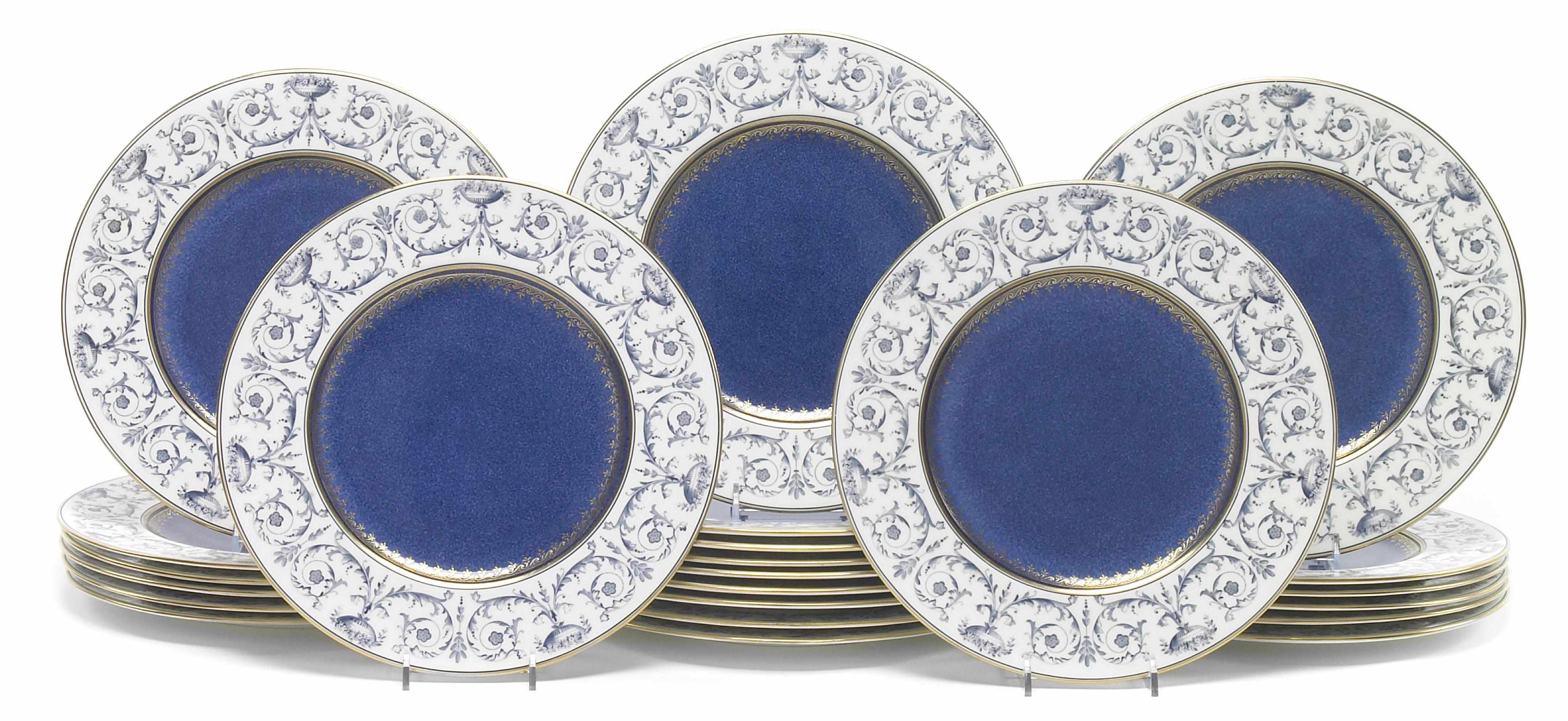 Appraisal: A set of twenty-three Wedgwood bone china plates second quarter