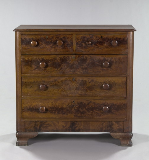 Appraisal: American Late Classical Walnut Chest of Drawers mid- th century