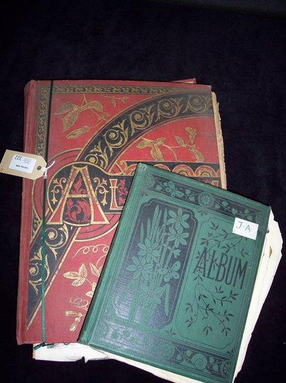 Appraisal: A scrap album containing a wide variety of cuttings prints