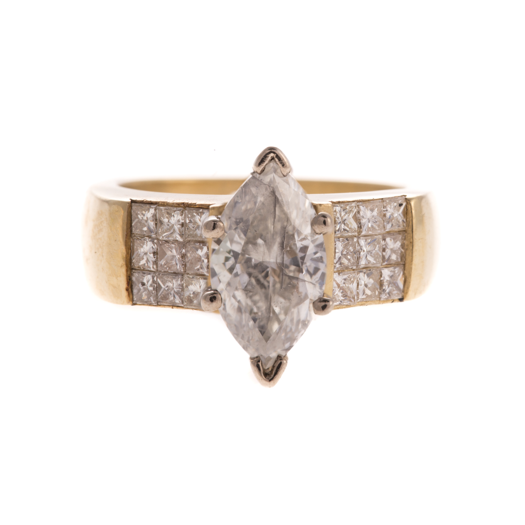 Appraisal: A Lady's Marquise Diamond Engagement Ring in K K yellow