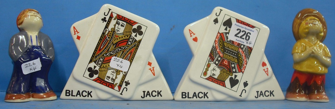 Appraisal: Wade Cruet Set The Bisto Kids And Jack of Spades