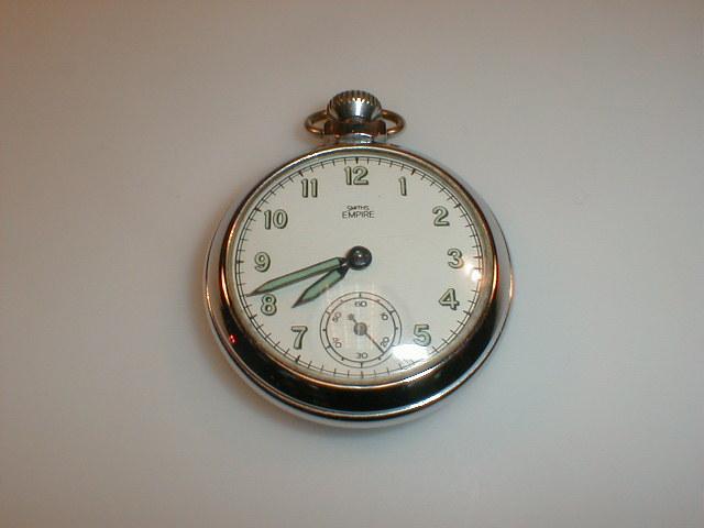 Appraisal: A chromed Smith Empire pocket watch