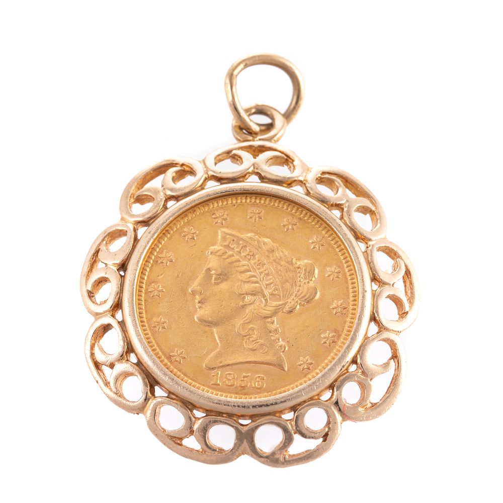 Appraisal: A Liberty Head Gold Quarter Eagle Pendant K yellow gold