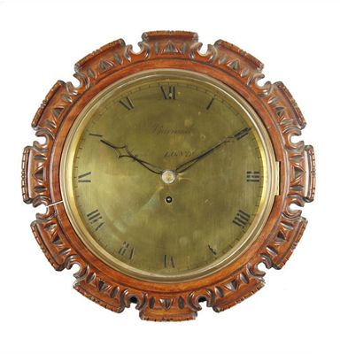 Appraisal: An early th century mahogany wall clock with a single