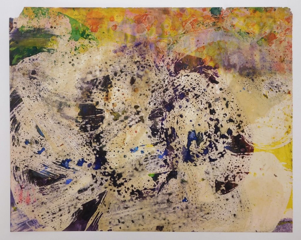 Appraisal: TARO YAMAMOTO ABSTRACT EXPRESSIONIST WC PAINTING California Connecticut New York