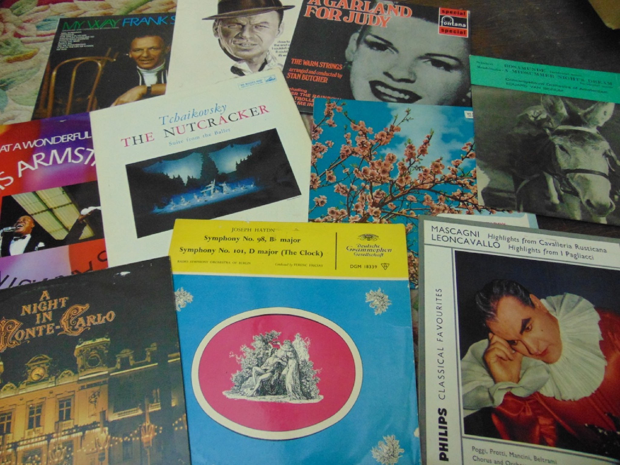 Appraisal: A collection of vinyl LPs including classical Louis Armstrong etc