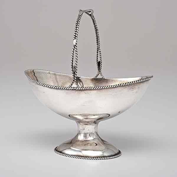 Appraisal: New York Coin Silver Sugar Basket New York NY ca