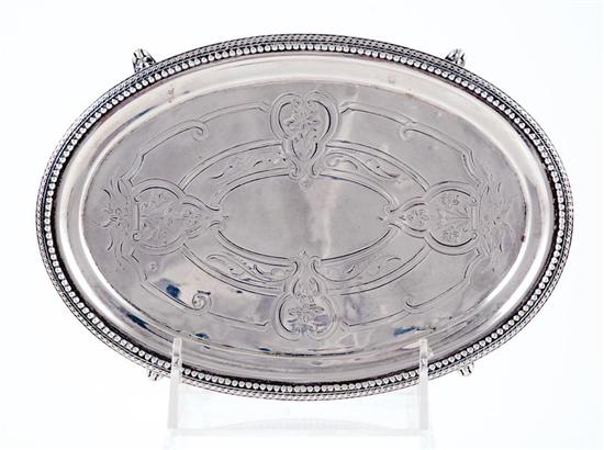 Appraisal: Southern coin silver footed salver by Hayden Whilden Charleston SC