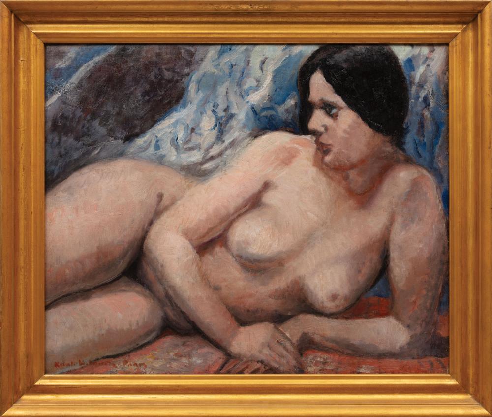 Appraisal: Knute Heldner Swedish Louisiana - Reclining Nude oil on canvas