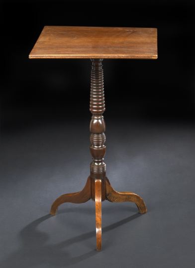 Appraisal: Victorian Mahogany Tripod Table third quarter th century the tilting