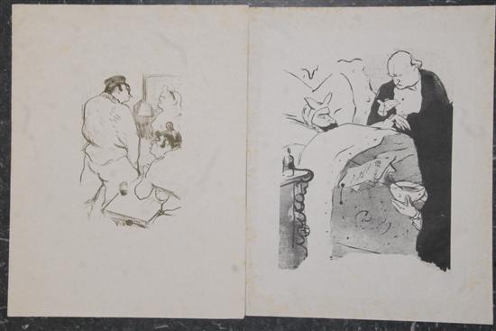 Appraisal: Two Henri de Toulouse-Lautrec Lithographs On Japan paper x Carnot