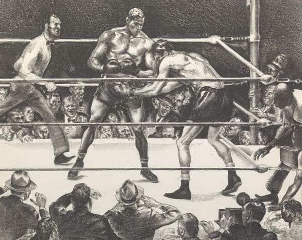 Appraisal: JOSEPH WEBSTER GOLINKIN AMERICAN x Joe Lewis in a Boxing