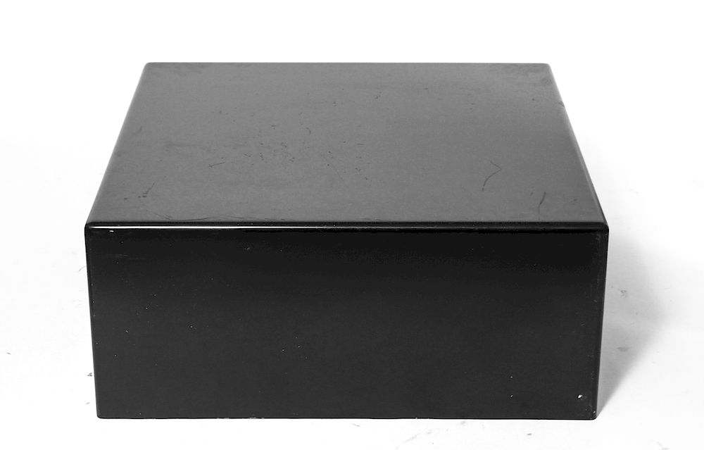 Appraisal: Modern Square Coffee Low Table w Black Finish Modern square