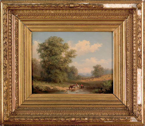 Appraisal: Xanthus Russell Smith American - oil on panel landscape inscribed