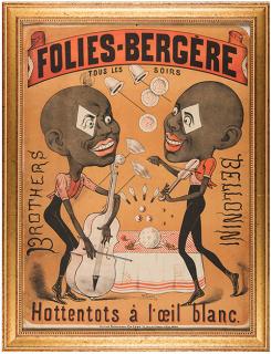 Appraisal: Folies Bergere Brothers Bellonini Paris Levy ca Color lithograph promoting