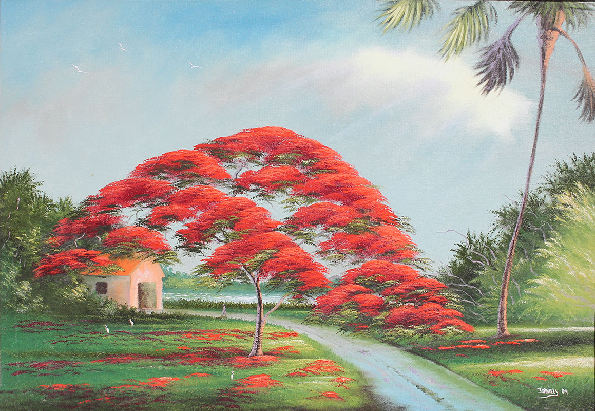 Appraisal: DANIELS Johnny American - Florida Highwaymen Royal Poinciana by a