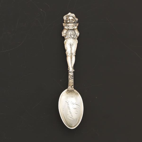 Appraisal: RARE BLACK AMERICANA STERLING SILVER BOY AND WATERMELON TEASPOON SUMMIT