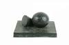 Appraisal: MODERNIST SCULPTURE - Bronze Study of Cone and Sphere signed