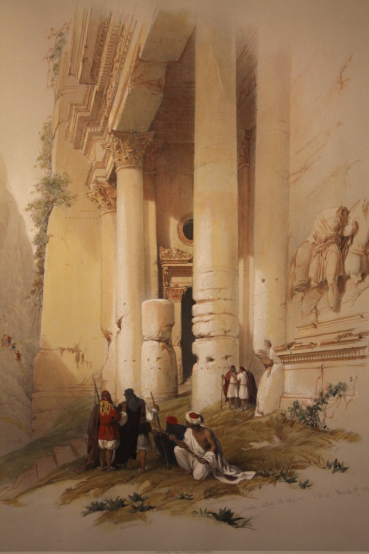 Appraisal: After David Roberts Temple Petra Louis Haghe coloured lithograph dated