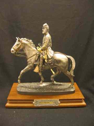 Appraisal: Chilmark Pewter Civil War Figurine ''Old Jack'' Stonewall Jackson on