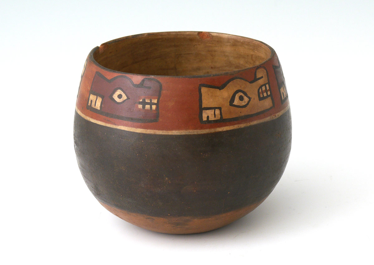 Appraisal: SOUTH AMERICAN TIAHUNACO BOWL With animal design around the rim