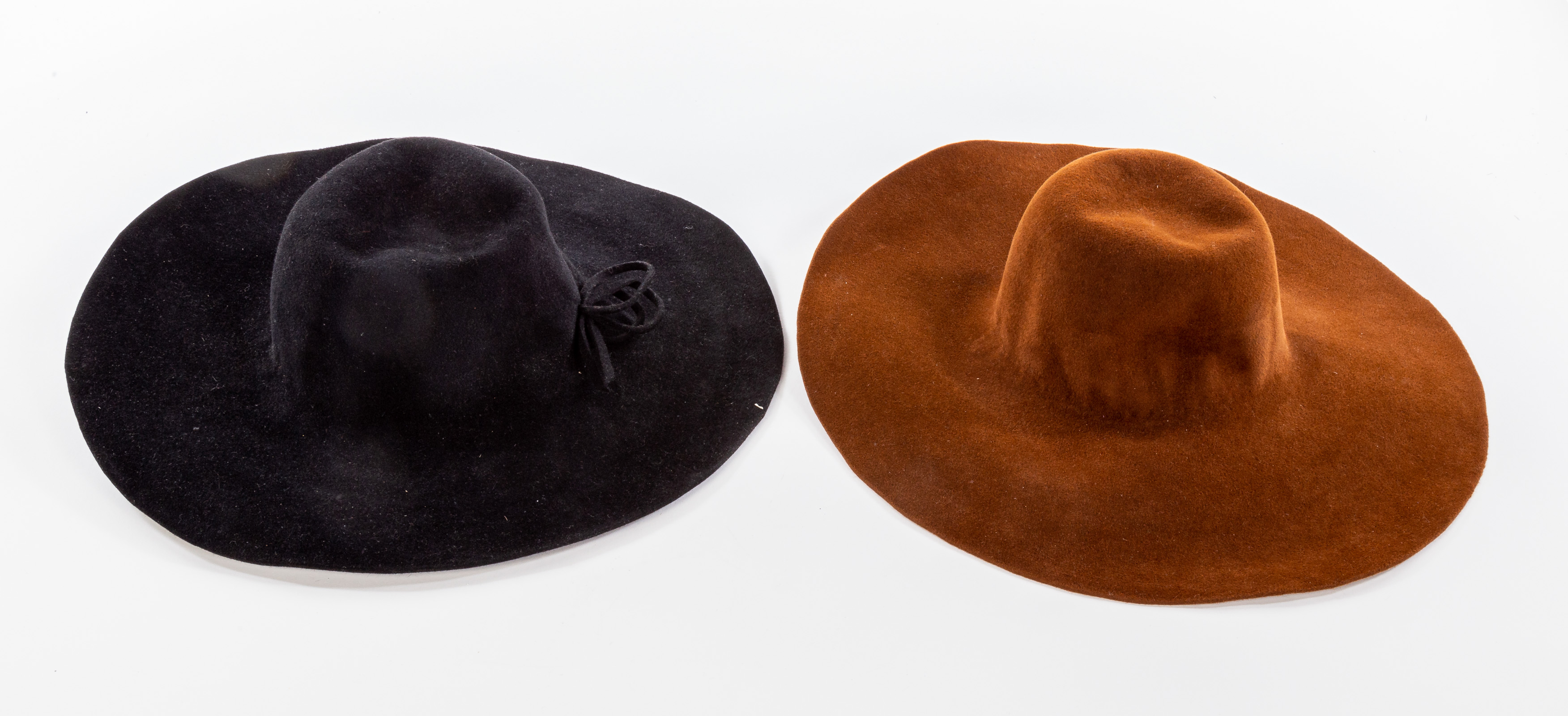 Appraisal: TWO SYLVIA FLETCHER X LOCK CO FELT HATS Lock Co