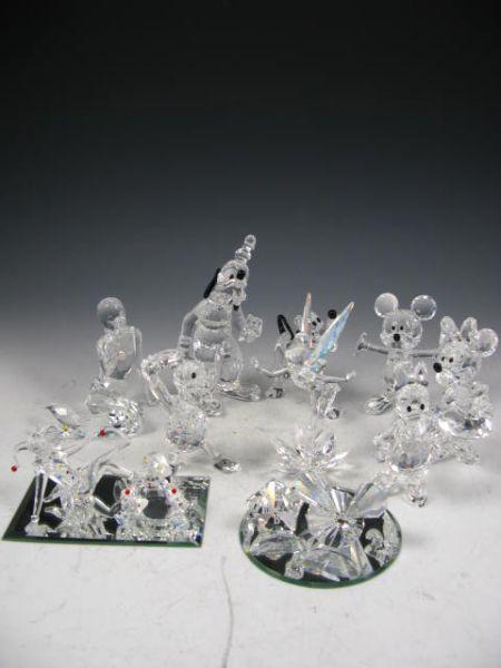 Appraisal: Twelve Crystal Items appear to be Swarovski figurines crystal name