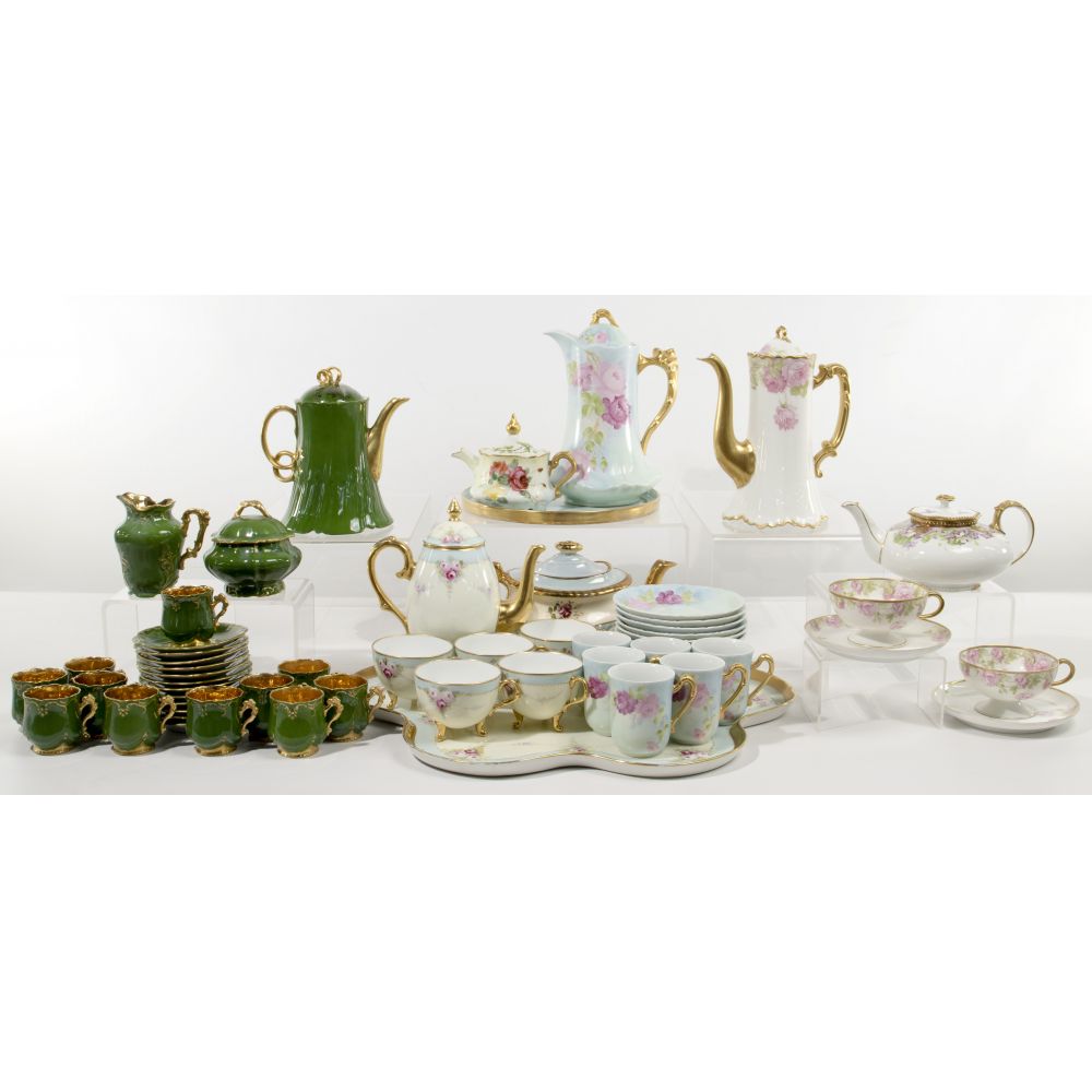 Appraisal: PORCELAIN ASSORTMENTOver pieces of tea coffee and chocolate service ware