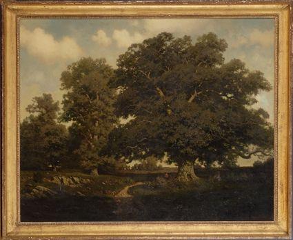 Appraisal: HENRY PEMBER SMITH - OLD OAKS CONNECTICUT Oil on canvas