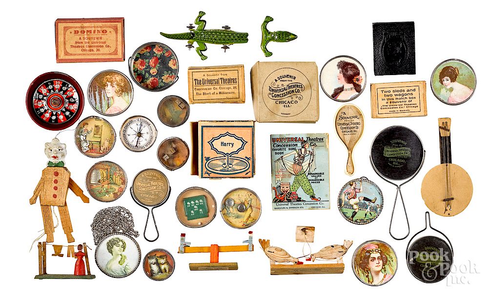 Appraisal: Collection of advertising toys Collection of Universal Theatres Concession Co