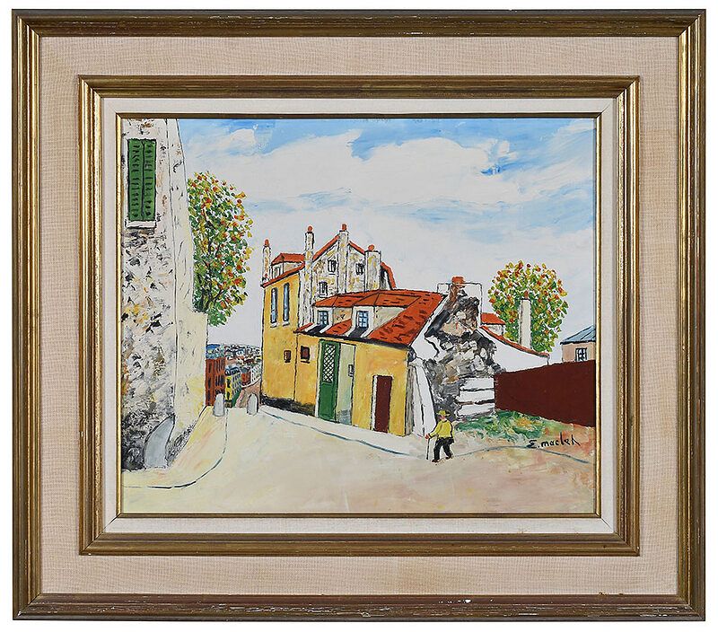 Appraisal: lis e Maclet French - Montmartre Paris signed lower right