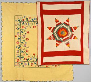 Appraisal: East TN Cotton Pieced Quilts st item Lone Star or