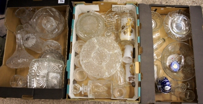 Appraisal: A collection cut and pressed glass items to include large