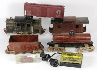 Appraisal: lot of Vintage model trains of various gauges and a