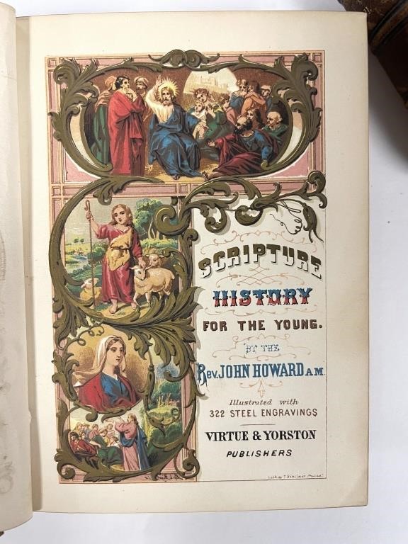 Appraisal: Antique scripture history for the young by the Reverend John