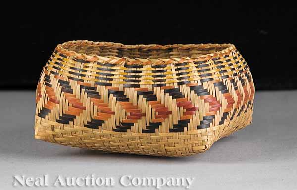 Appraisal: A Small Single Weave Chitimacha Bowl-Shaped Basket attributed to the