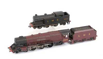 Appraisal: Hornby Dublo -rail a pair of unboxed LMS Steam Locos