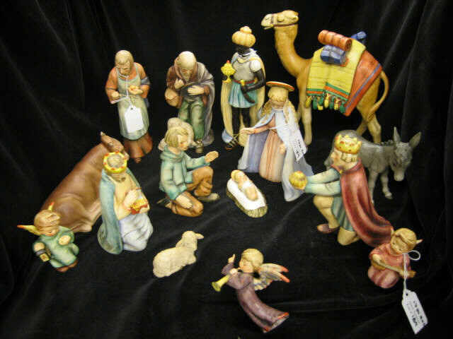 Appraisal: Pc Hummel Nativity Set with animals angels mixed marks a