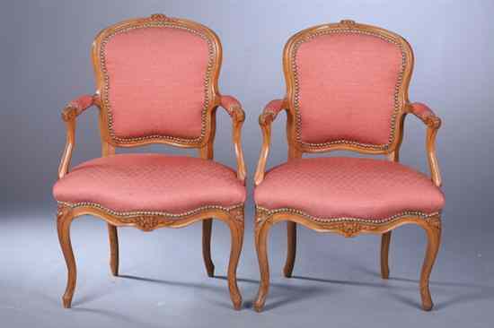 Appraisal: SET FOUR LOUIS XV BEECH WOOD DIMINUTIVE FAUTEUILS th century