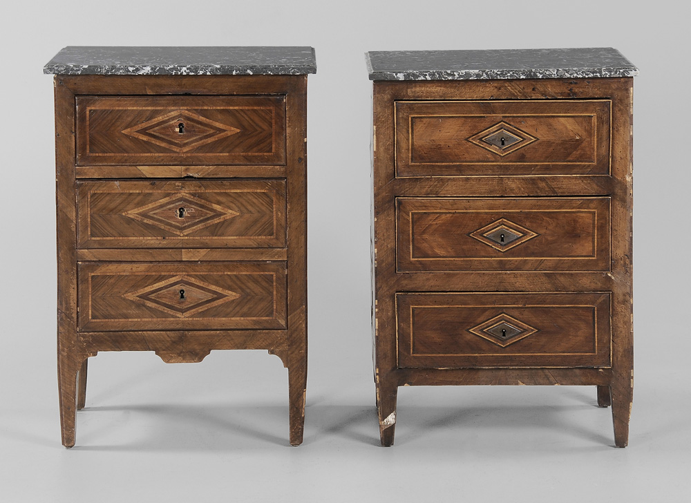 Appraisal: Two Italian Neoclassical Inlaid Commod