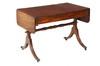 Appraisal: SOFA TABLE - Fine classical mahogany drop leaf sofa table