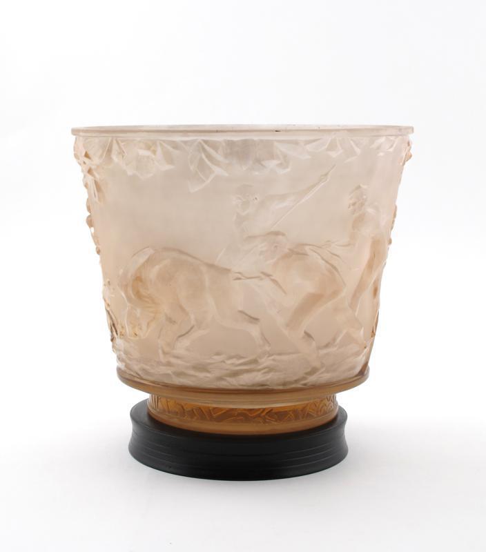 Appraisal: A Muller Freres footed glass vase